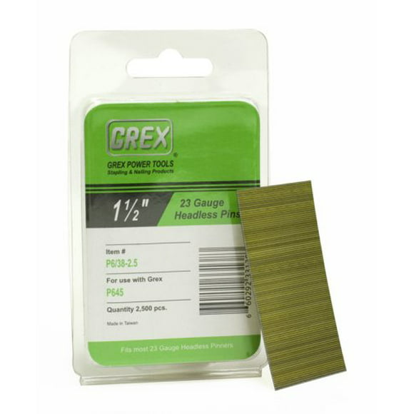 Grex #P6/25-2.5 1" 23 Gauge 2,500-Pack Length Headless Pins